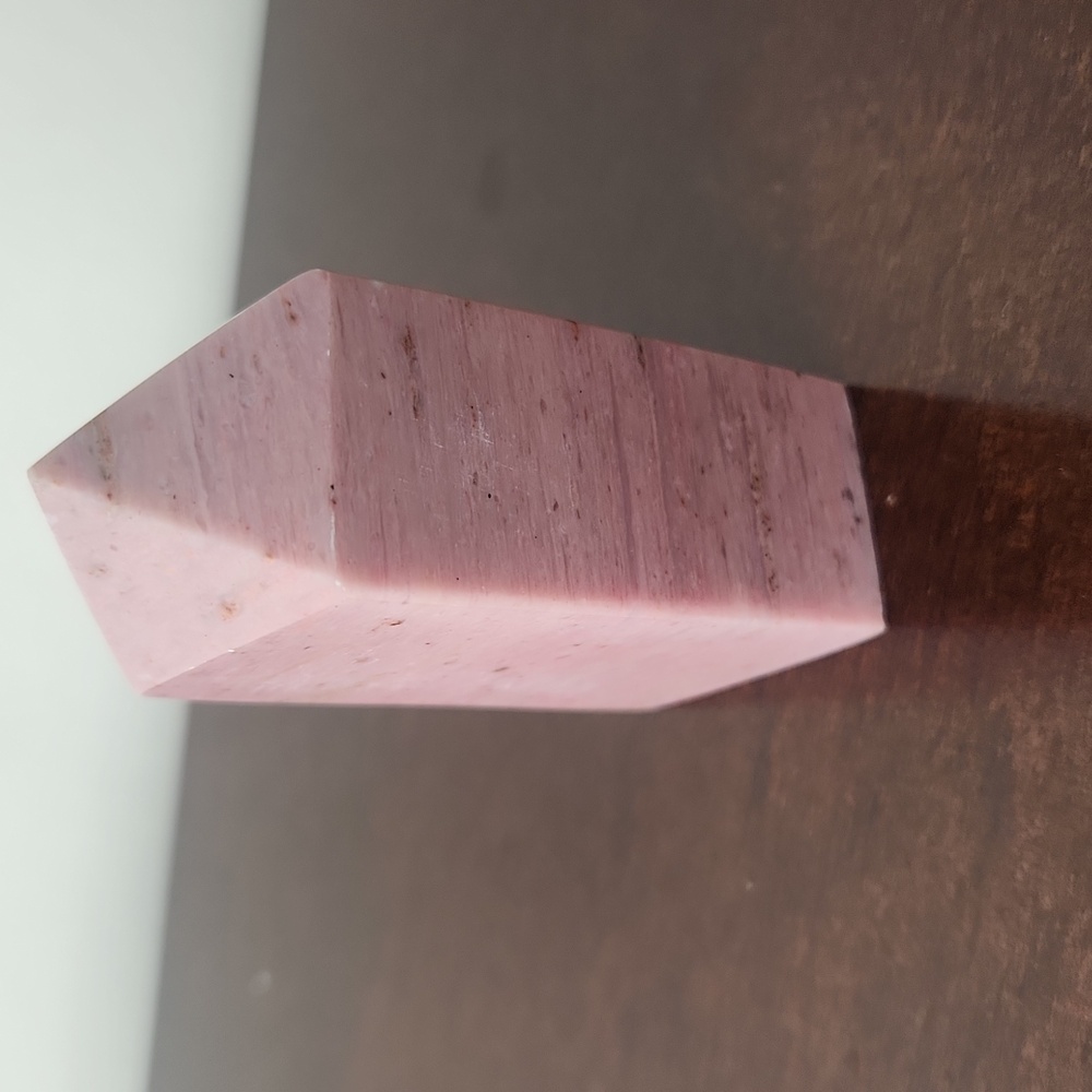 Pink Stone Crystal Tower Cobaltocalcite? Rhodonite?